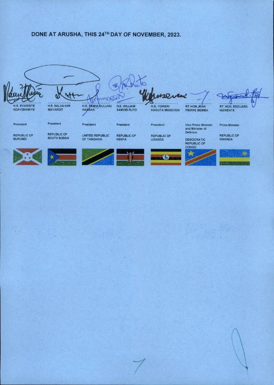 Communique of the 23rd Ordinary Summit of the EAC Heads of State page 0008