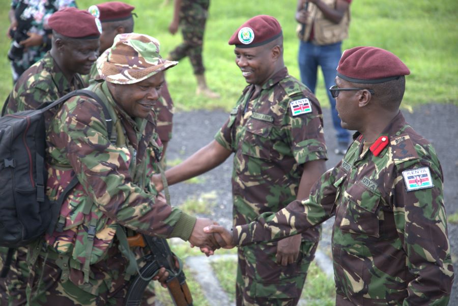 KENCON Troops under EACRF commence exit from DRC