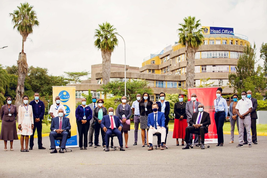 COVID-19 preparedness and response training of staff at EAC international airports started on 26 May 2020 at JIKA in Nairobi, Kenya 