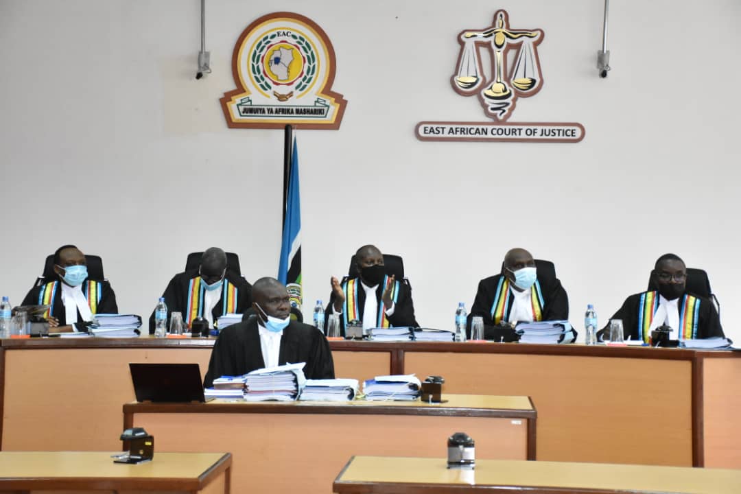  Judges of the First Instance Division during a session of the court.