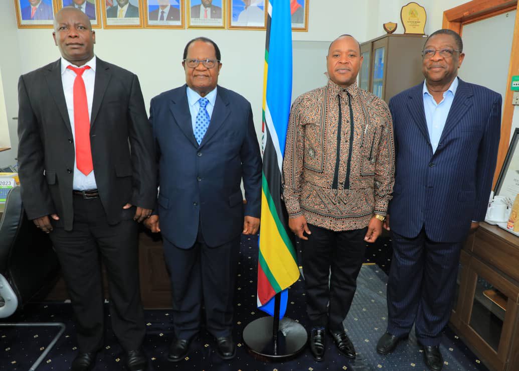 (L-R) Rapporteur of the Constitutional Experts, Idd Mandi Ramadhani; Chairperson, Hon. Justice Dr. Benjamin Joses Odoki; EAC Secretary General, Hon (Dr.) Peter Mutuku Mathuki and Deputy Chairperson, Hon. Amos Wako. 