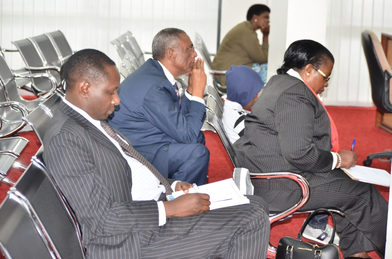 Hon Zziwa accompanied by Captain Francis Babu in Court, with the Counsel To the Community, Dr Anthony Kafumbe.