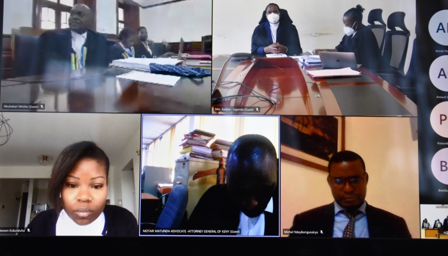 1st session, Lawyers in court online representing the parties.  