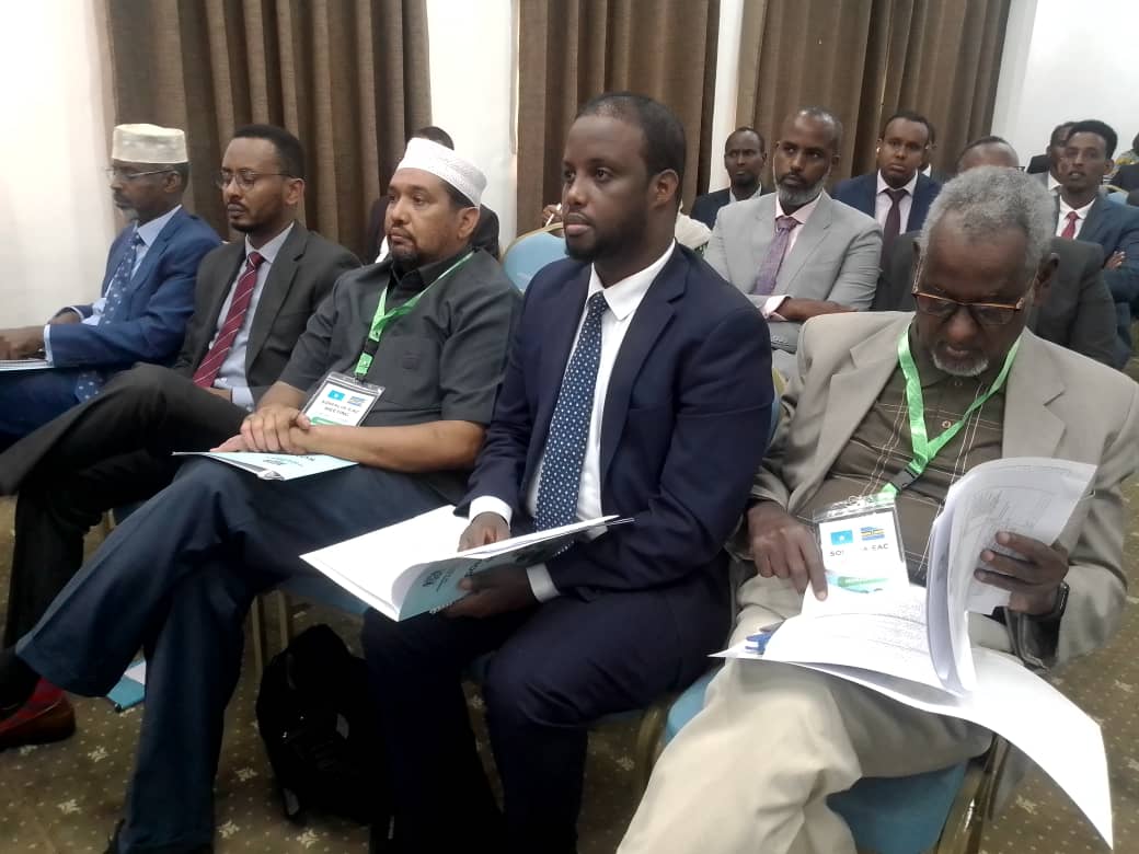 Part of the EAC technical experts and Somalian officials in Mogadishu.