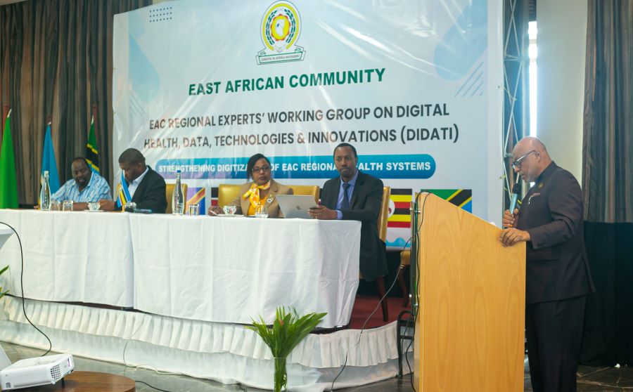 Minister of Health, Revolutionary Government of Zanzibar, Hon. Nassor Ahmed Mazrui makes his remarks during the launch of the 2022 Reproductive, Maternal, New-Born, Child and Adolescent Health (RMNCAH) digital Scorecard for the Revolutionary Government of Zanzibar.