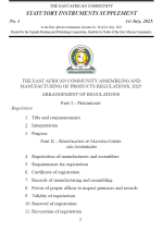 cr25 EAC Assembling and Manufacturing of Products Regulations, 2025