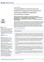 PJ1 Coming together to improve access to medicines: the genesis of the East African Community's Medicines Regulatory Harmonization initiative