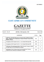 LN3025 EAC Gazette  |  30 September 2025