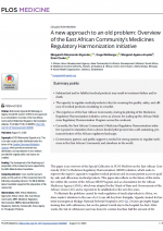 PJ3 A new approach to an old problem: Overview of the EAC's Medicines Regulatory Harmonization initiative